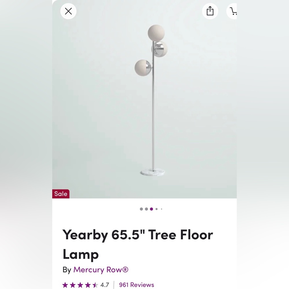 Yearly 65.5” Tree Floor Lamp